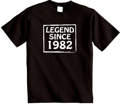 44th Legend 1982 T-Shirt, mens womens birthday gifts presents, gift ideas