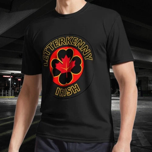 Letterkenny Irish Hockey Logo T-Shirt Funny Size Mode American T-shirt