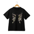 Vibrant Abstract Butterfly Graphic Unisex Te Unisex , , , Long Sleeve Tee