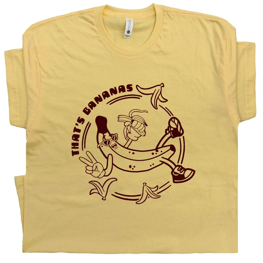 That's Bananas T shirt Funny Banana Shirt Cool Graphic Shirt Weird Vintage Shirt Unisex , , , Long Sleeve Tee