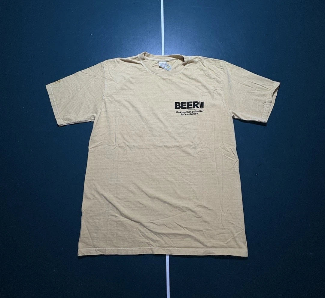Crazy Shirts Beer Dyed T Shirt Men's L Beer Making Things Better for Centuries
