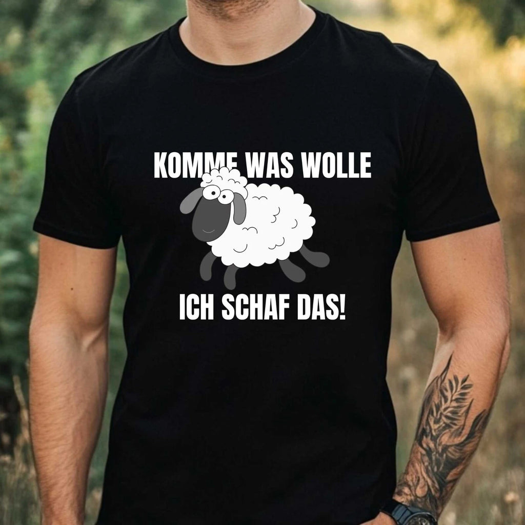 Mens Funny Sheep Motif Cotton T-Shirt Size XS to 5XL