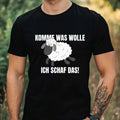 Mens Funny Sheep Motif Cotton T-Shirt Size XS to 5XL