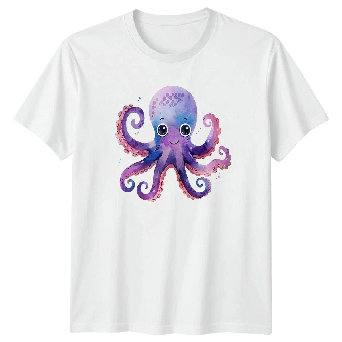 Cute Octopus Watercolor Sea Animal Ocean Life Gift For Him And Her Unisex , , , Long Sleeve Tee