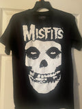 Misfits Skull Child's T Shirt Rock N Roll Punk Classic Tee New Black Size Small Unisex , , , Long Sleeve Tee