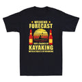 Kayaking Canoeing Kayak Shirt Weekend Forecast Beer Drinking Funny Men's T-Shirt