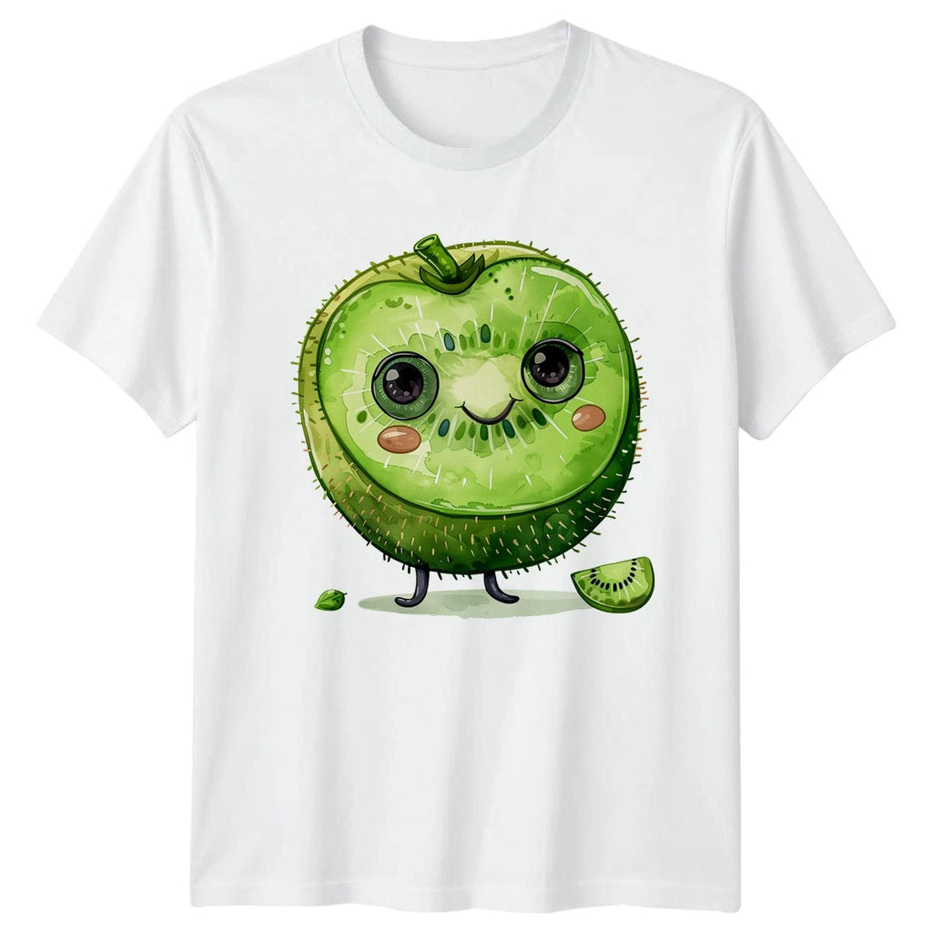 Kawaii Kiwi Fruit T-Shirt Summer Fruit Gift For Him And Her
