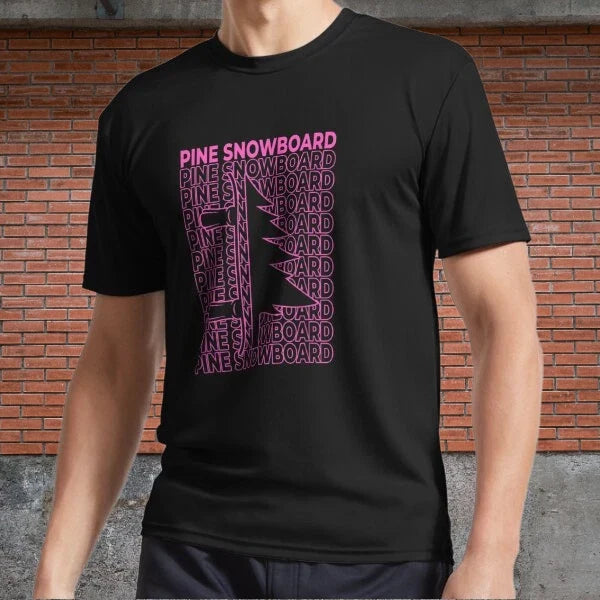 Pine Snowboard Pastel Aesthetic Active Logo Men's Funny Size S to 5XL Unisex , , , Long Sleeve Tee