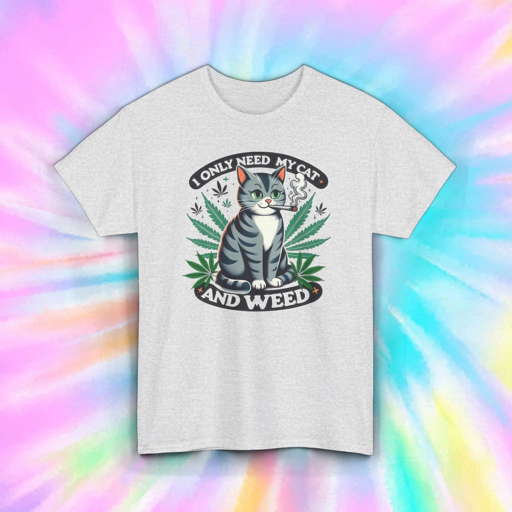 Cat and Weed Shirt | Funny Cannabis Cat Graphic Tee | Stoner Cat Lover Gift S-5X