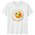 Kawaii Happy Sunny Side Up Egg Kawaii Breakfast Food Birthday Gift Unisex , , , Long Sleeve Tee