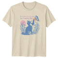 Retro Cat The World Can Be Cruel , Cute Kitten Butterfly Tee Unisex , , , Long Sleeve Tee