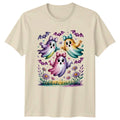 Cute Pastel Ghost Womens Pastel Ghost Halloween Gift For Her Unisex , , , Long Sleeve Tee