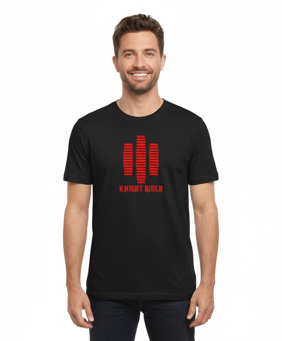 UNISEX MEN WOMENS TEE TSHIRT K.I.T.T KITT RETRO 80'S TV SHOW HOFF KNIGHT RIDER
