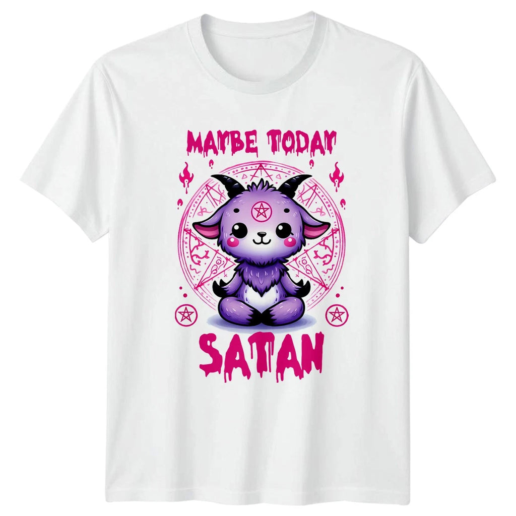 Maybe Today Satan T-Shirt Unisex Occult Gift For Him And Her