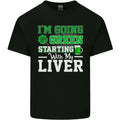 Going Green Funny St Patricks Day Beer Alcohol Mens Light Cotton T-Shirt