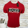 NWT MICHAEL KORS MSRP $56.99 MEN'S RED CREW NECK SHORT SLEEVE SIZE S L Unisex , , , Long Sleeve Tee