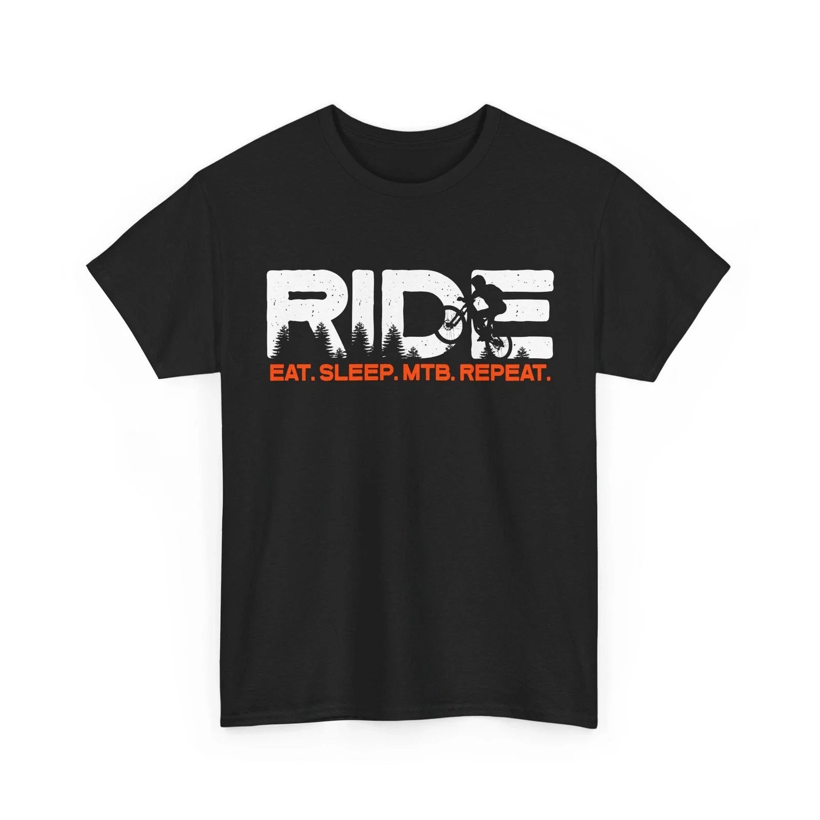 Eat Sleep MTB Repeat , Mountain Bike Rider Biking Funny Men Shirt Unisex , , , Long Sleeve Tee