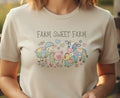Farm Sweet Farm T Shirt Vintage Patchwork Country Aesthetic Heavy Cotton Tee Unisex , , , Long Sleeve Tee