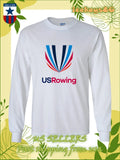 New U.S. Rowing Team Rowing Logo Men's Long Sleeve American Cool Unisex , , , Long Sleeve Tee