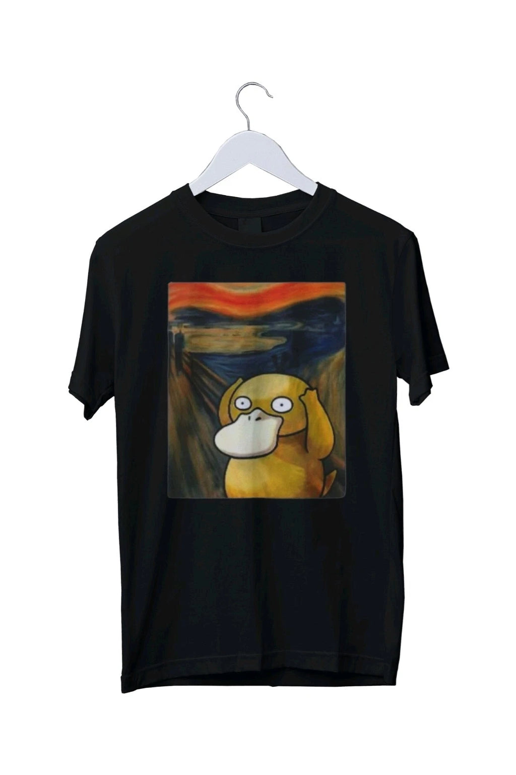 Screaming Psyduck Graphic Print T-Shirt Mens Unisex S M L XL 2 3 4 XL