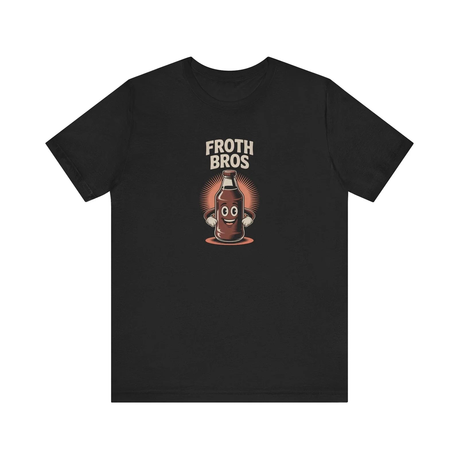 Froth Bros Root Beer Tee Retro Bottle Cartoon Funny Soda Aesthetic Shirt Unisex , , , Long Sleeve Tee