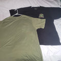 St Johns Bay Bullfrog Lager Lot of 2 2XLT Black Beer Frog Graphic Shirts Brew