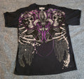 MMA Elite Shirt Mens Large Black Y2K Grunge Skull Gothic Skater Emo Unisex , , , Long Sleeve Tee