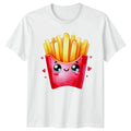Cute Kawaii French Fries Love Kawaii Food Fast Food Birthday Gift Unisex , , , Long Sleeve Tee