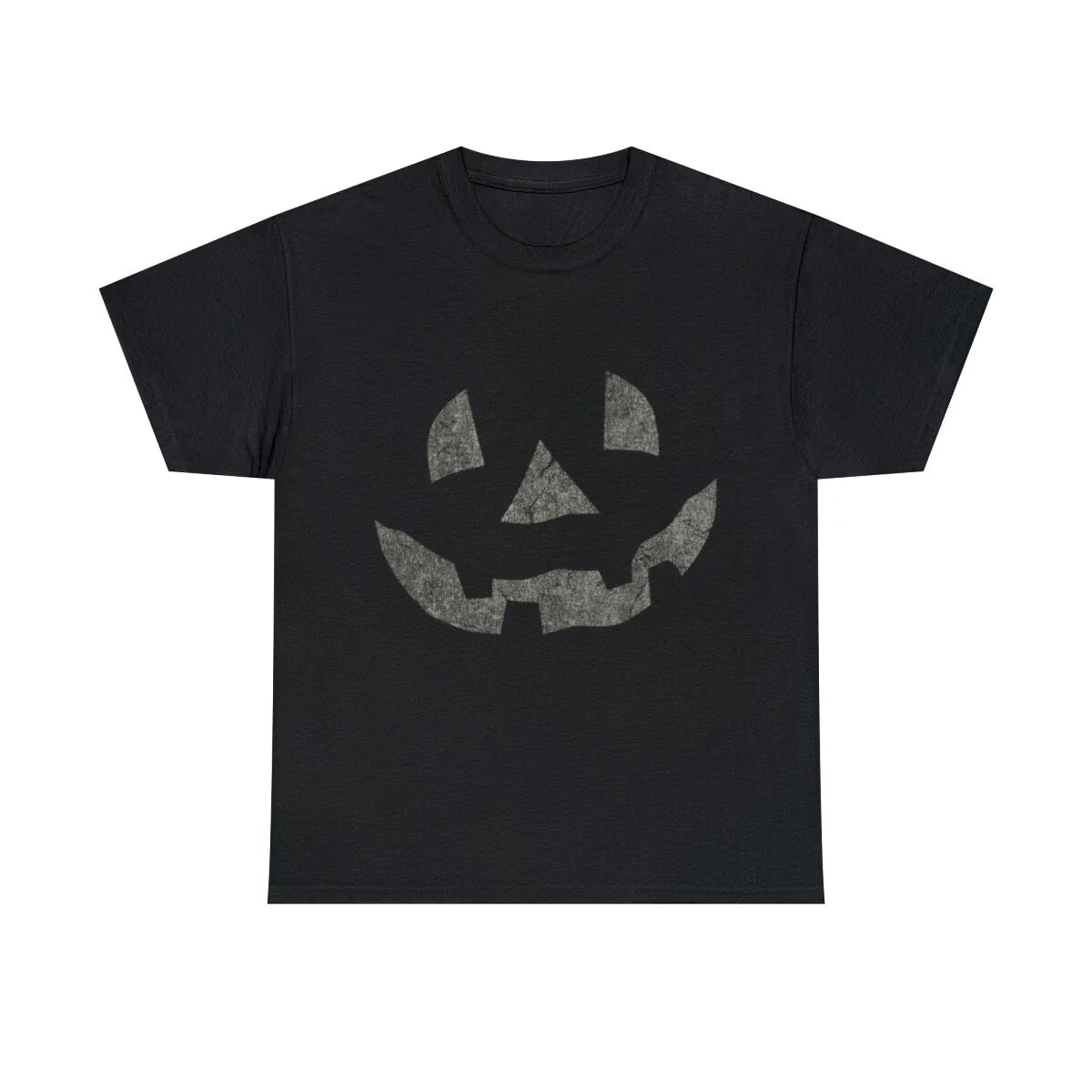 Retro Pumpkin Face Graphic Tee Shirt, S-5XL Unisex , , , Long Sleeve Tee