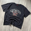 Y2K JNCO Jeans Spade 8 Ball Flame Skull Grunge Skater Tee Size XL Fits L Unisex , , , Long Sleeve Tee