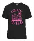 Grow Wild Shirt Floral Bee Garden Aesthetic Tee Nature Lover Bella Canvas Unisex , , , Long Sleeve Tee