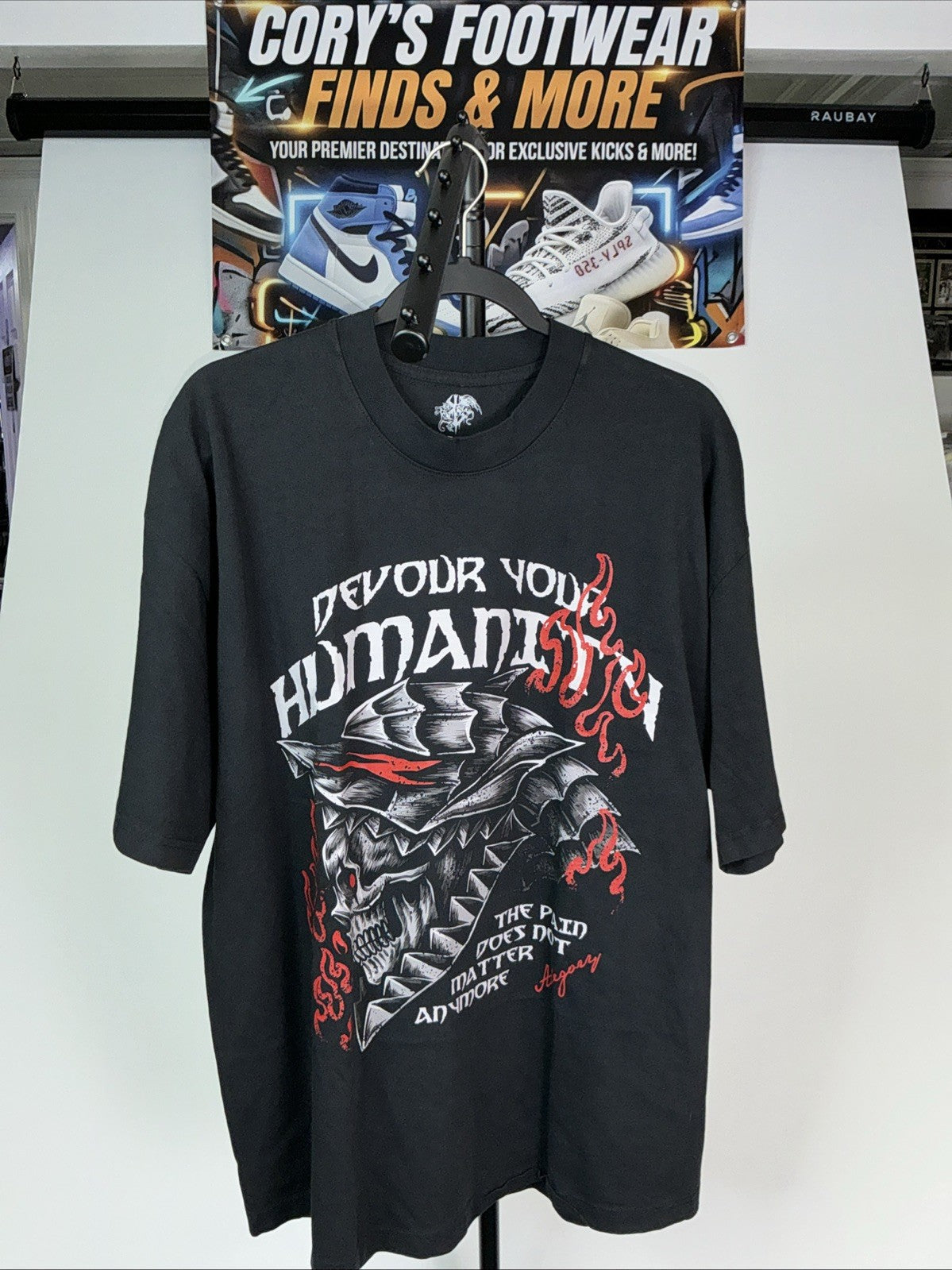 Allegory Threads of Tales Black Graphic T Size XL, Devour Your Humanity Unisex , , , Long Sleeve Tee