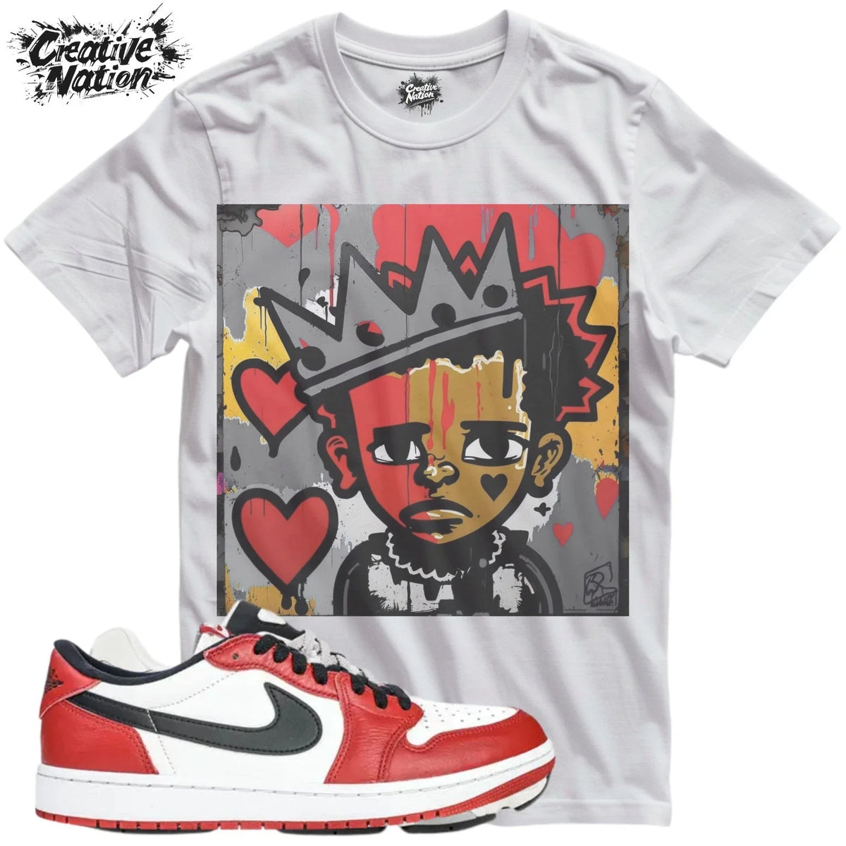 Shirt To Match 1 Low OG Chicago Unisex Tee Sneaker Shirt Cool Shirt Sneaker Tee Unisex , , , Long Sleeve Tee