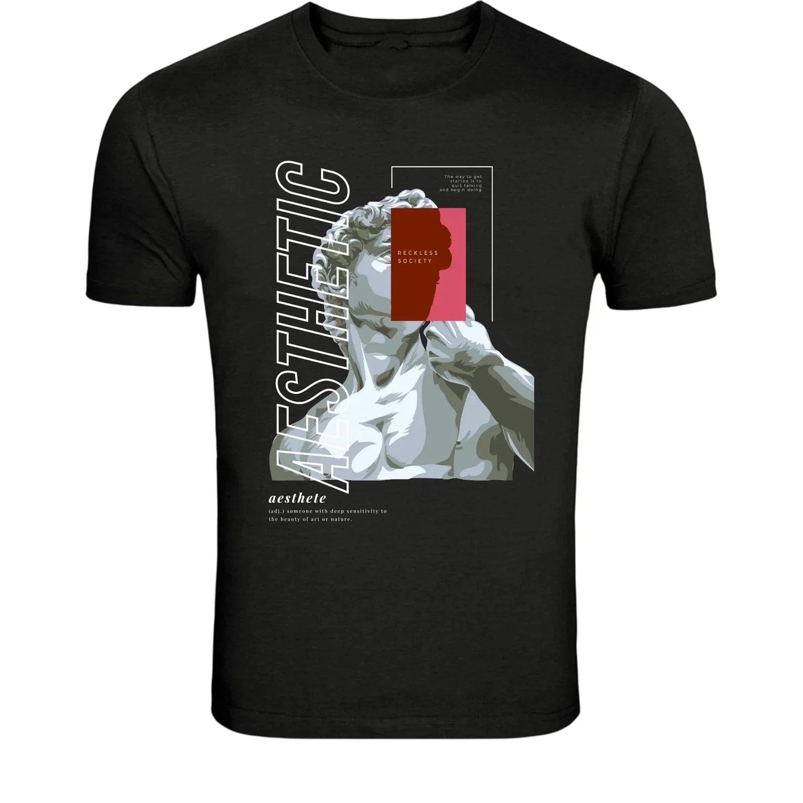 Aesthetic Statue Art - Vintage Sculpture Graphic Tee Unisex , , , Long Sleeve Tee