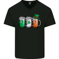 St Patricks Day Beer USA Irish Funny Mens V-Neck Cotton T-Shirt