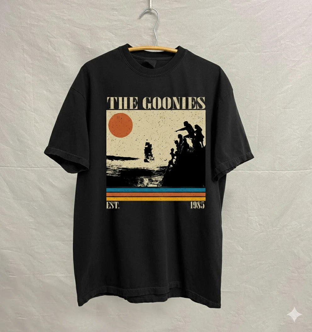 The Goonies Movie Graphic Vintage 1985 Retro Unisex Tee - S602 Unisex , , , Long Sleeve Tee
