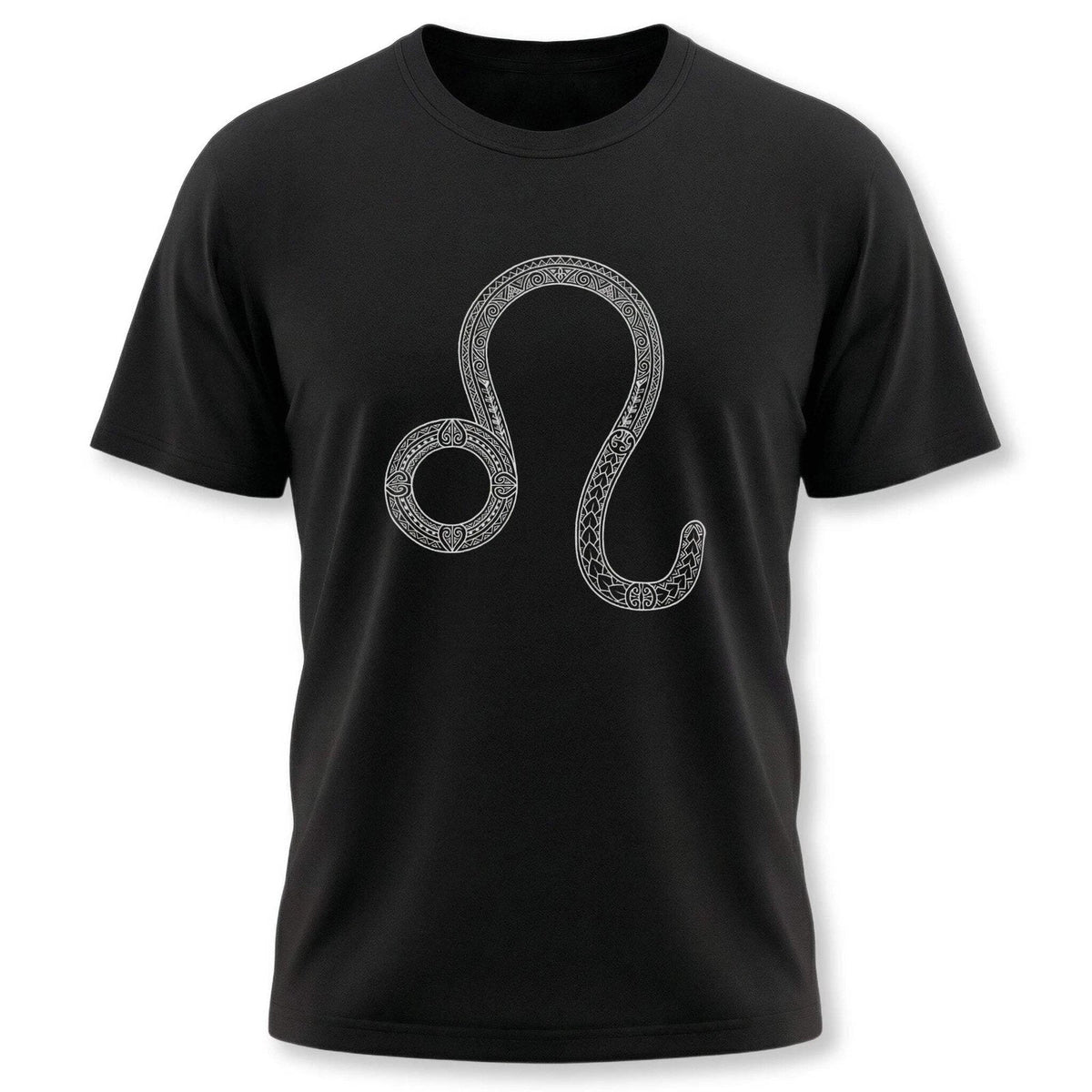 Leo Zodiac Tattoo Style Symbol | Astrology Sign Graphic Tee Unisex , , , Long Sleeve Tee