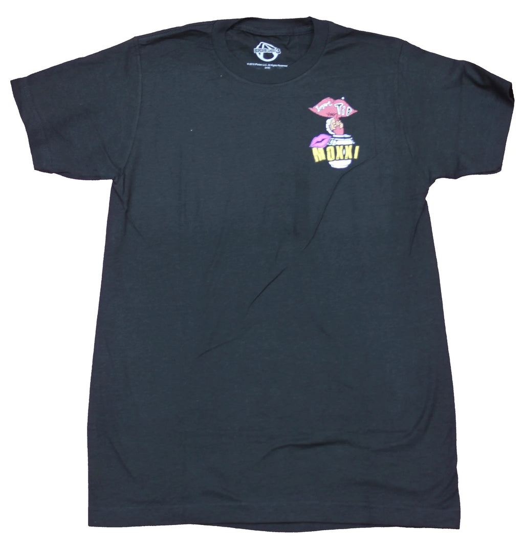 Borderlands 3 Adult New T-Shirt - Sabotage Moxxi Lapel & Giant Logo Back