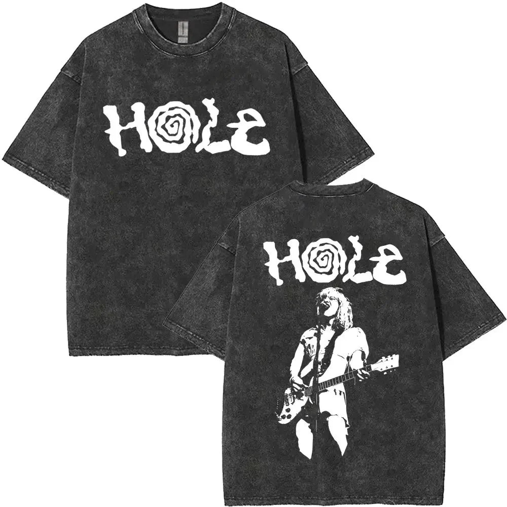 Hole Band Courtney Love Grunge Tees Graphic Print Unisex Cotton Tees Unisex , , , Long Sleeve Tee