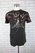 Monarchy Mens L fits S 41" Chest Cyber Grunge Angel Graphic Wings Y2K Unisex , , , Long Sleeve Tee