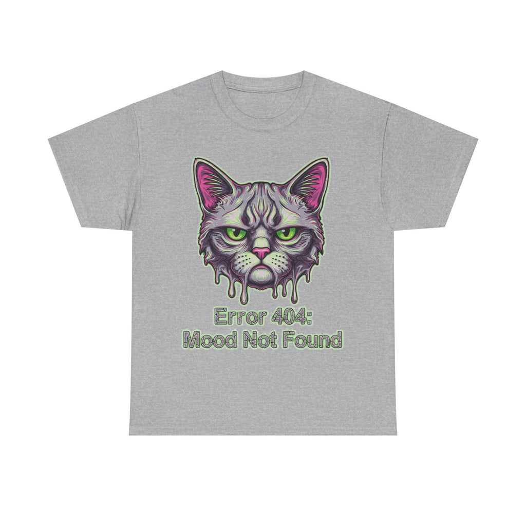 Sarcastic Mood Tee Error 404 Not Found Grumpy Cat Face Funny Internet Humor