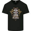 Funny Viking Wife Quote Wedding Anniversary Mens V-Neck Cotton T-Shirt