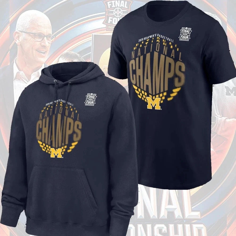 HOT, Michigan Wolverines 2026 Men's Basketball National Champions Locker Room