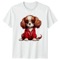 Cute Puppy Red Dog Animals Dogs Mens Womens Tee Graphic Unisex Unisex , , , Long Sleeve Tee