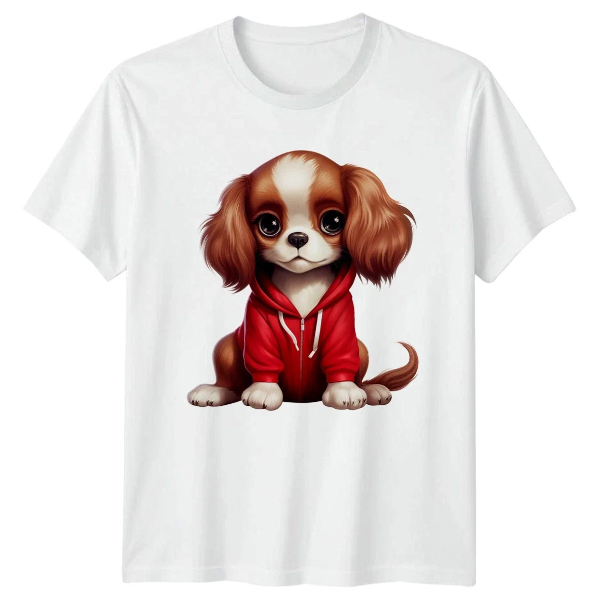 Cute Puppy Red Dog Animals Dogs Mens Womens Tee Graphic Unisex Unisex , , , Long Sleeve Tee
