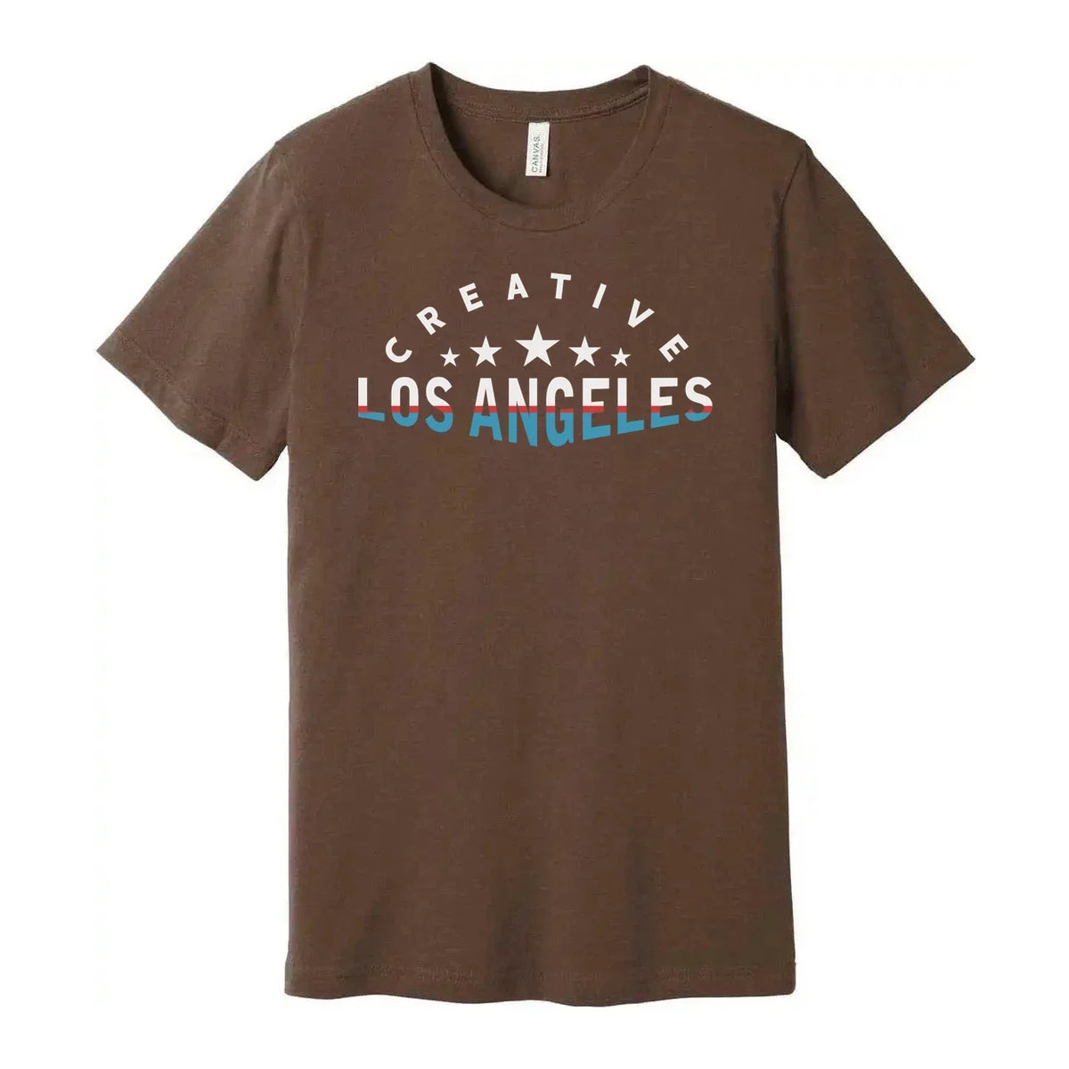 Creative Los Angeles Unisex Graphic T Shirt With Bold Text Design And Stars Soft Unisex , , , Long Sleeve Tee