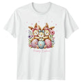 Happy Easter Cute Bunny Watercolor Illustration Easter Unisex , , , Long Sleeve Tee