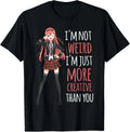 I_m Not Weird I_m Creative Anime Girl Manga Lover Kawaii Gift Unisex Unisex , , , Long Sleeve Tee