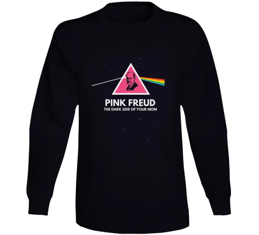 Pink Freud The Dark Side Of Your Mom Funny Cute Satire The Wall Spoof Gift Long Unisex , , , Long Sleeve Tee