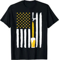 Craft Beer American Flag USA 4th July Brewery T-Shirt